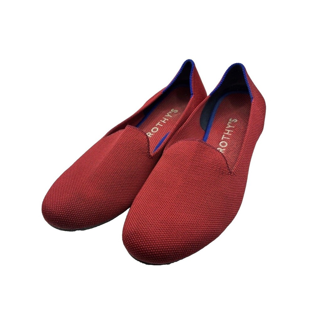 Rothy’s Women’s The Daily Loafer Red Washable Knit Flats Size 10 Retired